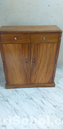 সেগুন কাঠ জুতার রেক